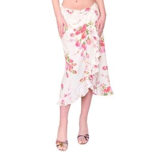 Emmanuel Ungaro 90’s silk wrapped skirt size 12